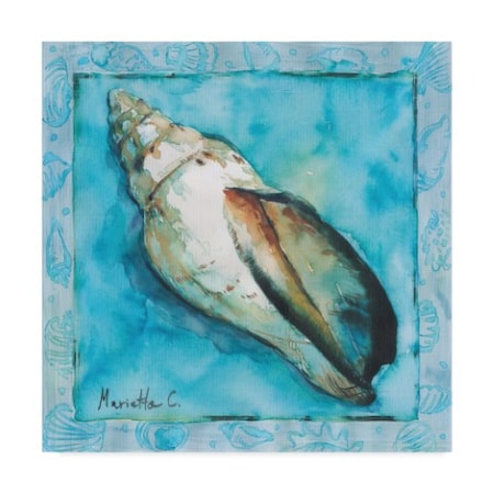 Marietta Cohen Art And Design 'Shell Scallop 2' Canvas Art,18x18